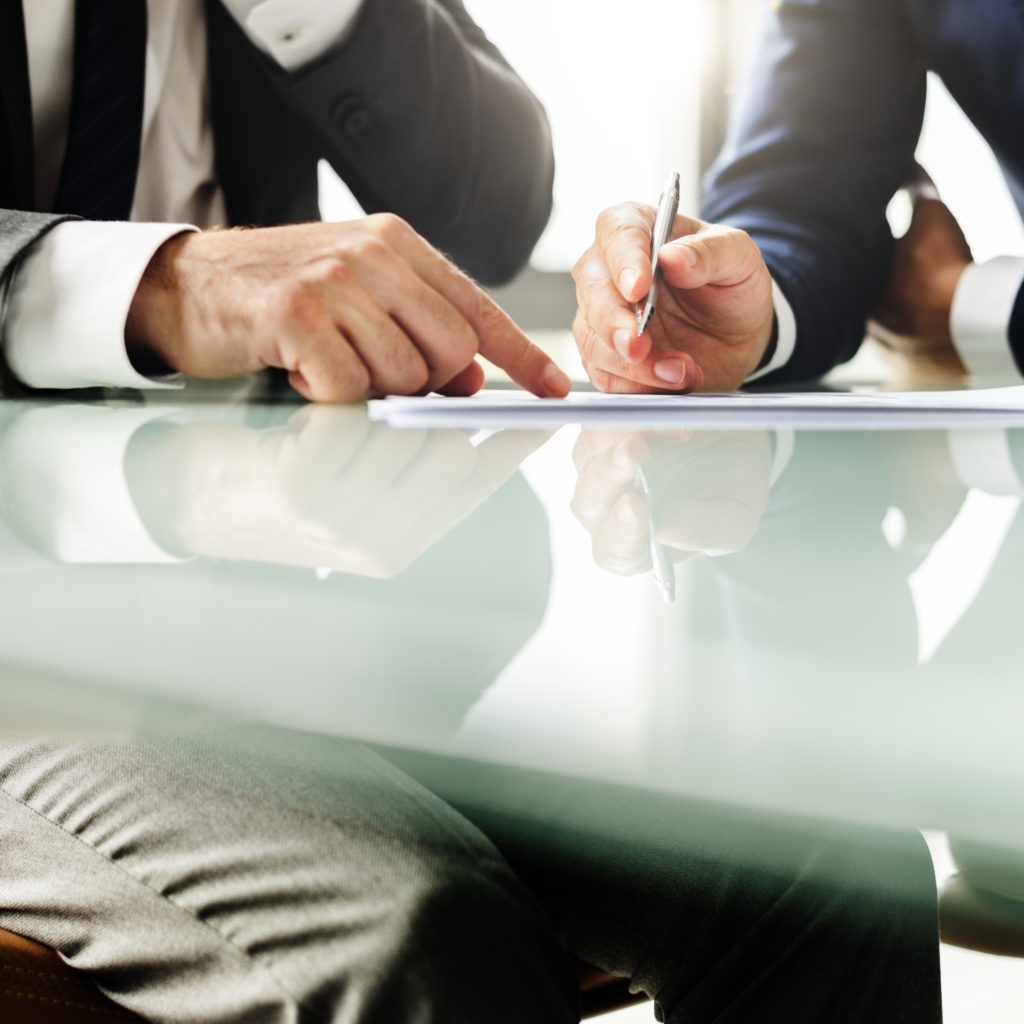 people-corporate-analysing-notes-pen-connection
