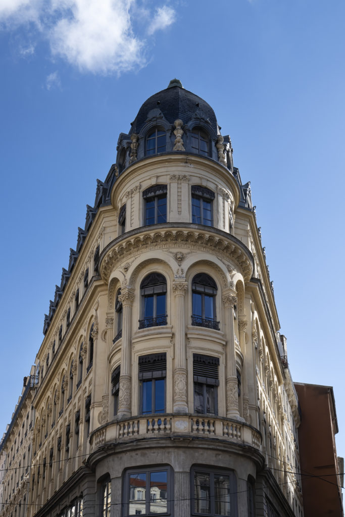 View of famous building in Lyon city